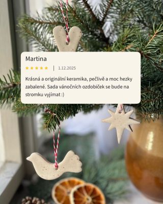Už máte svoji sadu vánočních ozdob?🎄 Tyhle tři kousky dodají vašemu stromečku tu pravou vánoční atmosféru ✨ 👉Jsou zabalené...
